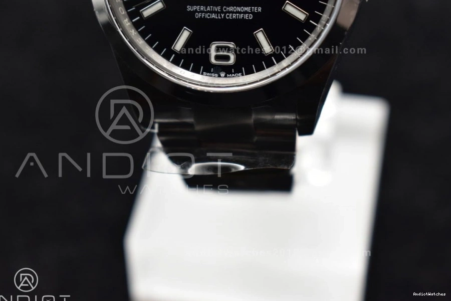 Steel Dial on Clean Best 854 904L SS VR ModernLook Black 124270 36mm Bracelet Edition 1:1 Explorer 0510